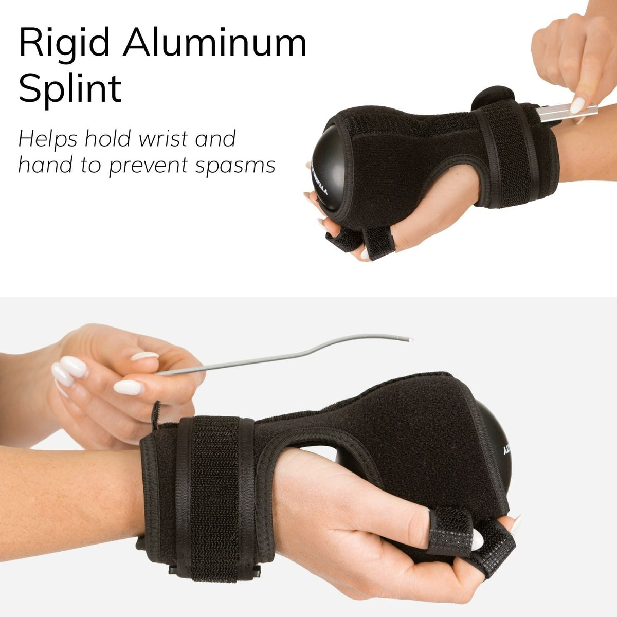Anti-Spasticity Splint | Contracture Stroke Hand Recovery Brace with Therapy Ball for Cramp Relief