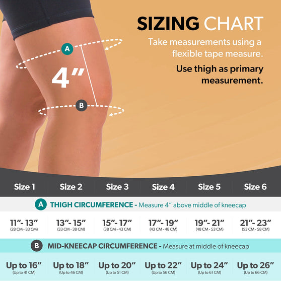 Versalitex%20Short%20Patella%20Stabilizing%20Knee%20Brace%20sizing%20chart