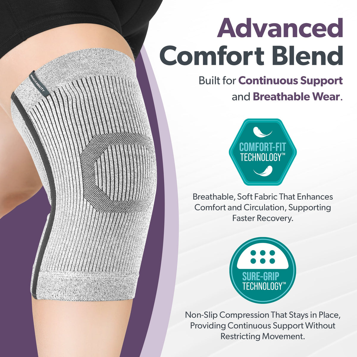 Plus Size Compression Knee Sleeve (FINAL SALE)
