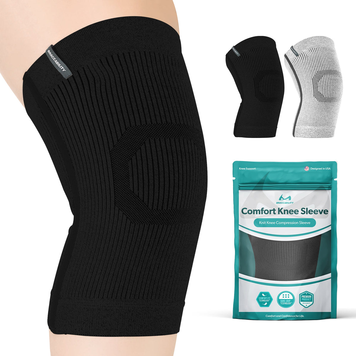 Plus Size Compression Knee Sleeve (FINAL SALE)