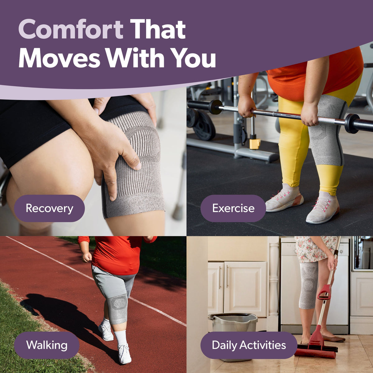 Plus Size Compression Knee Sleeve (FINAL SALE)