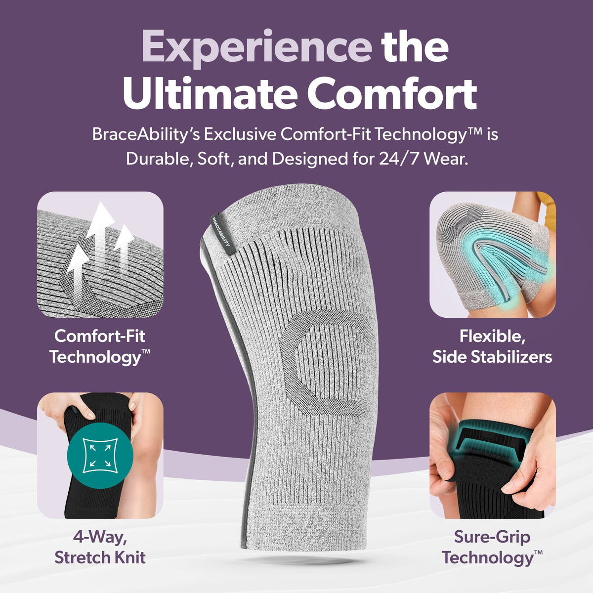 Plus Size Compression Knee Sleeve (FINAL SALE)