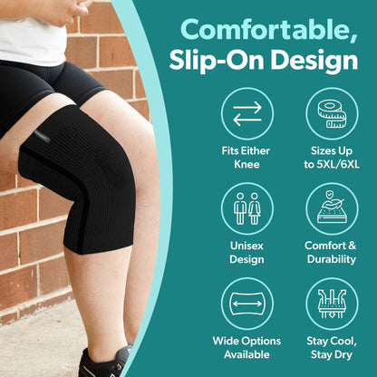 Plus Size Compression Knee Sleeve (FINAL SALE)