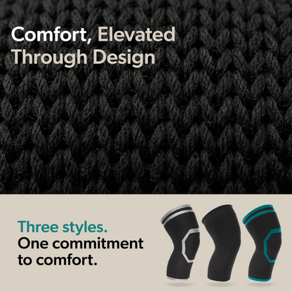 ComfortEase Knee Compression Sleeve for Everyday Wear - Support Brace for Bursitis, Arthritis, and Knee Pain Relief