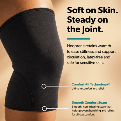 Plus Size Neoprene Knee Sleeve for Arthritis Relief and Daily Comfort