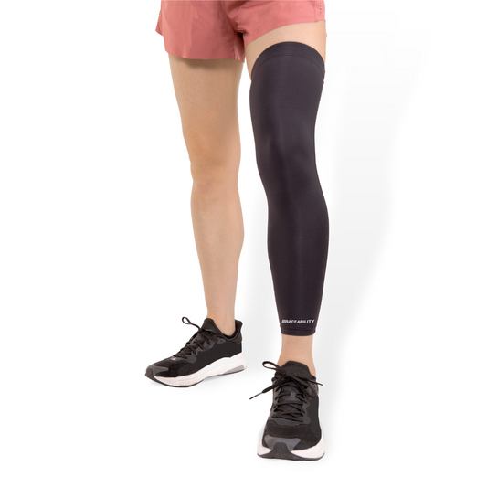 Full Leg Compression Sleeve | Copper-Infused Recovery Wrap for Calf, Thigh, Knee & Shin Pain Relief - FINAL SALE