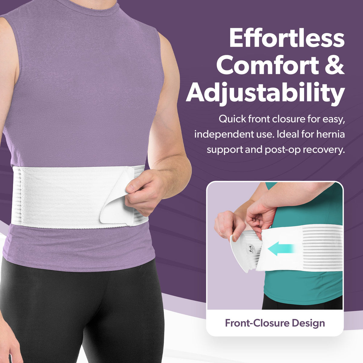 Stomach Hernia Brace | Navel, Belly Button, Hiatal, Epigastric, Ventral, Incisional & Spigelian Truss for Men or Women