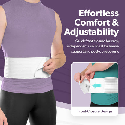 Stomach Hernia Brace | Navel, Belly Button, Hiatal, Epigastric, Ventral, Incisional & Spigelian Truss for Men or Women