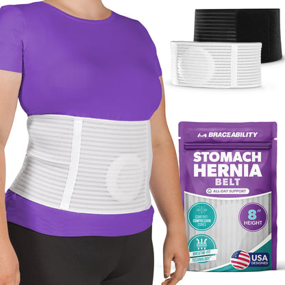 Stomach Hernia Brace | Navel, Belly Button, Hiatal, Epigastric, Ventral, Incisional & Spigelian Truss for Men or Women