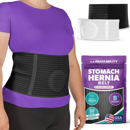 Stomach Hernia Brace | Navel, Belly Button, Hiatal, Epigastric, Ventral, Incisional & Spigelian Truss for Men or Women