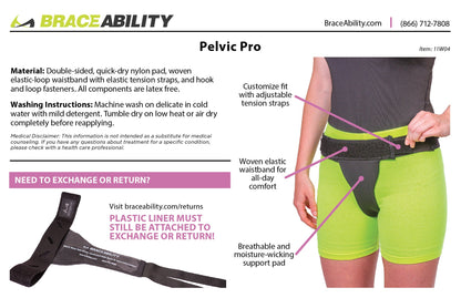 Pelvic Pro | Patented Uterus Prolapse Support Belt for Dropped Bladder or Cervix, Vulvar Varicosities & SPD (FINAL SALE)