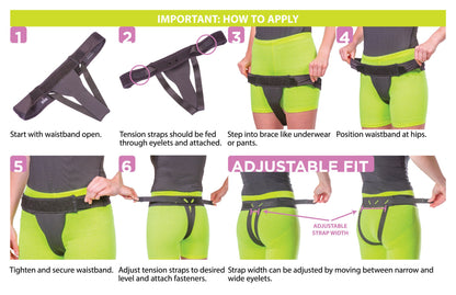 Pelvic Pro | Patented Uterus Prolapse Support Belt for Dropped Bladder or Cervix, Vulvar Varicosities & SPD (FINAL SALE)