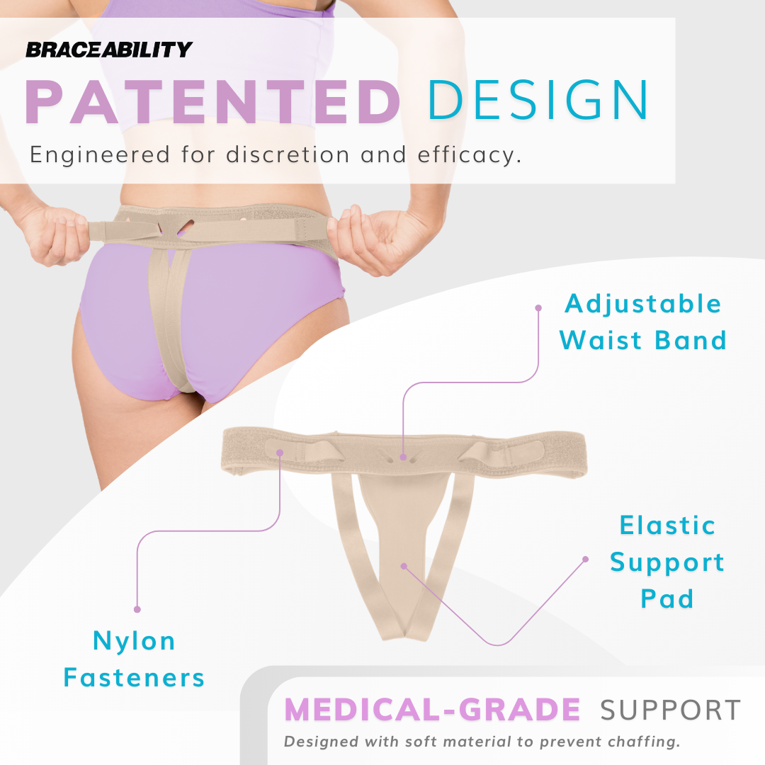 Pelvic Pro | Patented Uterus Prolapse Support Belt for Dropped Bladder or Cervix, Vulvar Varicosities & SPD (FINAL SALE)