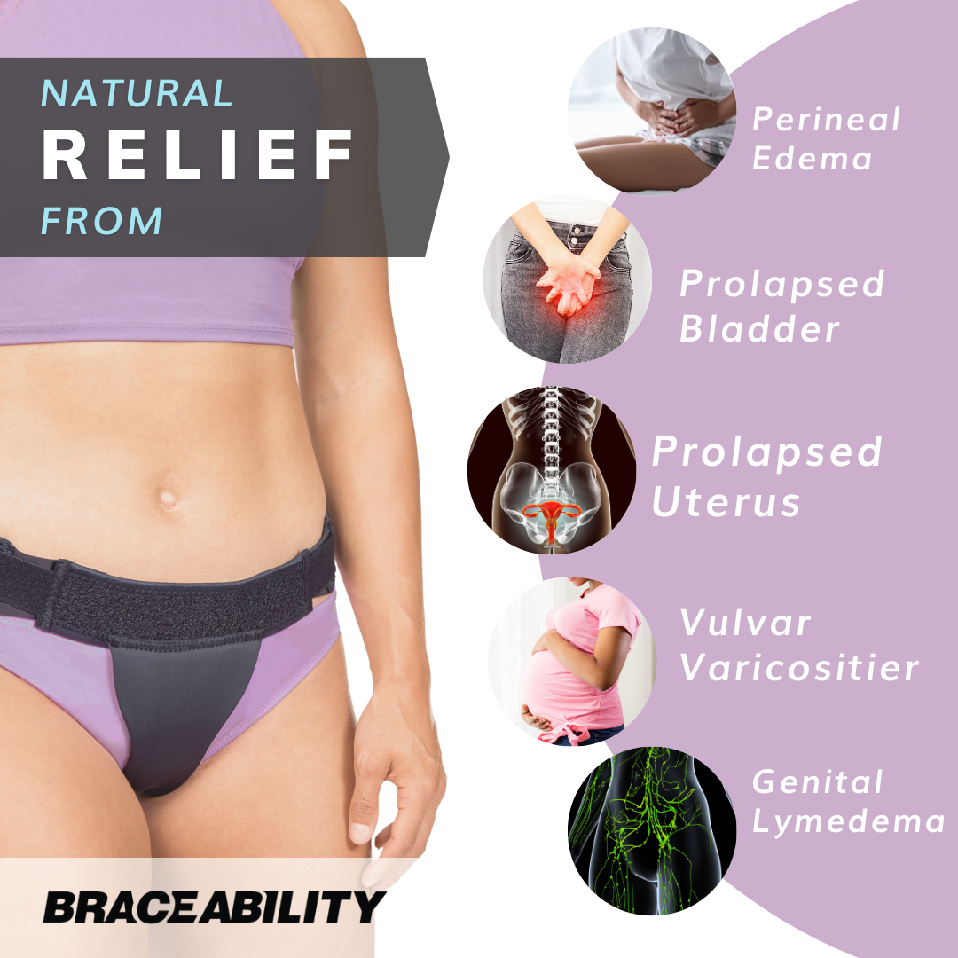 Pelvic Pro | Patented Uterus Prolapse Support Belt for Dropped Bladder or Cervix, Vulvar Varicosities & SPD (FINAL SALE)