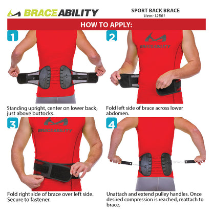 Golf Back Brace for Tennis & Golfing Low Back Pain