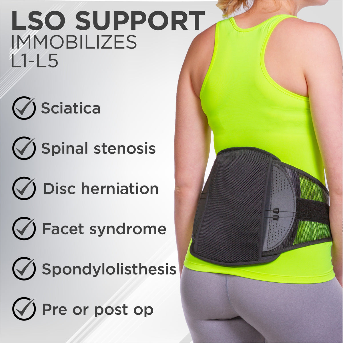 Spondylolysis Back Support Brace (FINAL SALE)