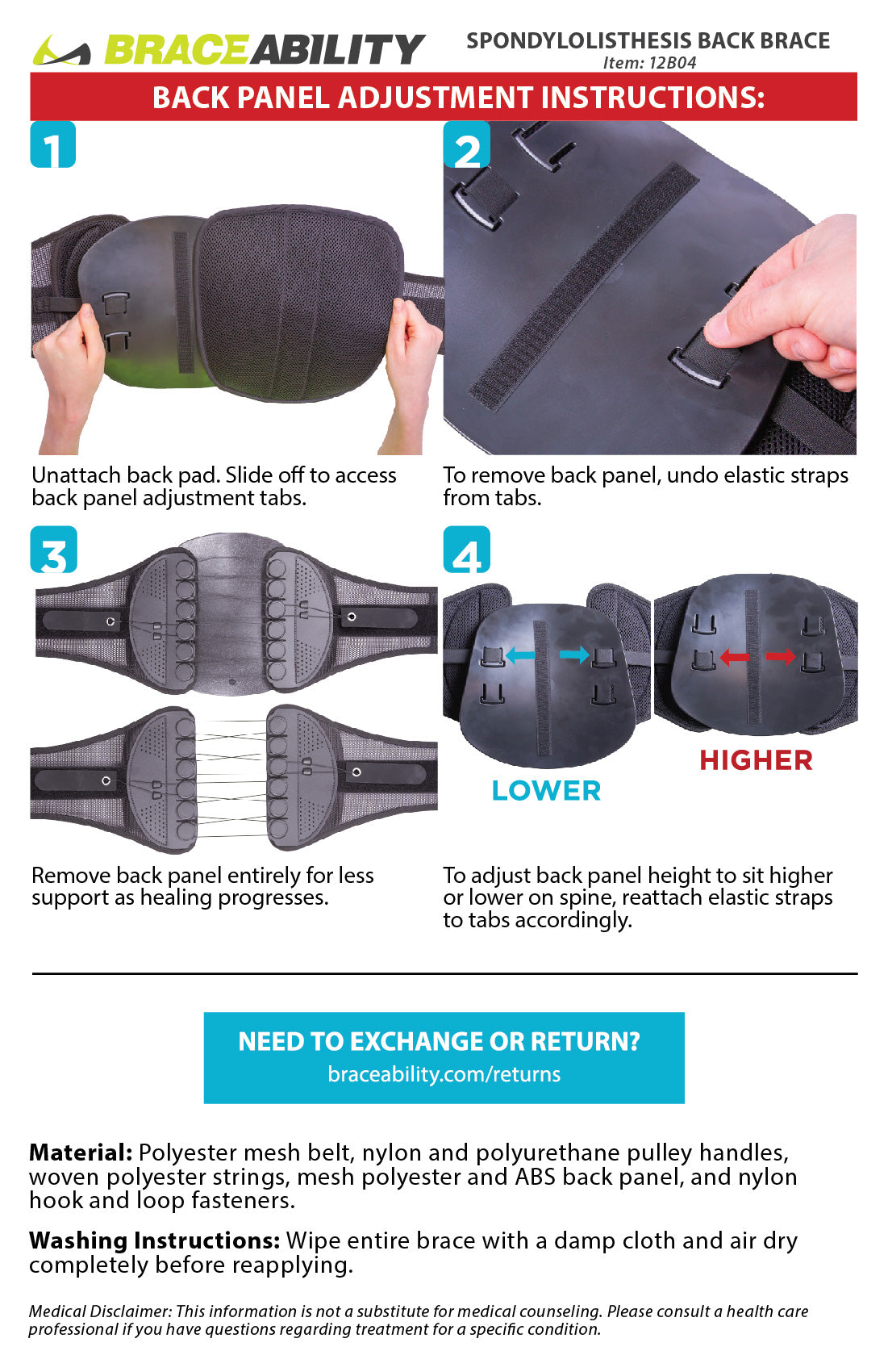 Spondylolysis Back Support Brace (FINAL SALE)