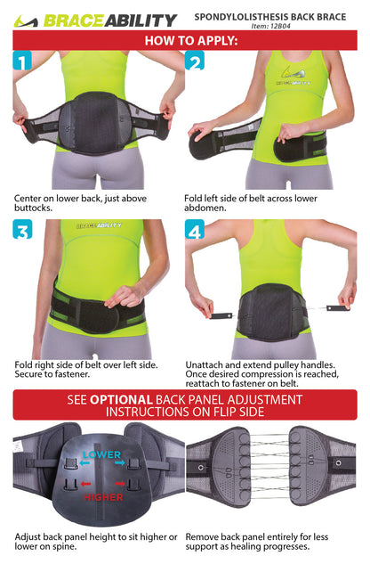 Spondylolysis Back Support Brace (FINAL SALE)