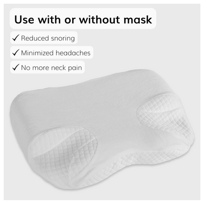 CPAP Side Sleeper Pillow | Contoured Positional Wedge for Sleep Apnea Treatment and Snoring Prevention - FINAL SALE