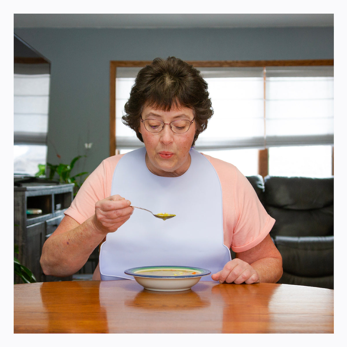 Silicone Adult Bib - Washable Clothing Protector & Food Catcher for Elderly, Disabled, Special Needs - FINAL SALE