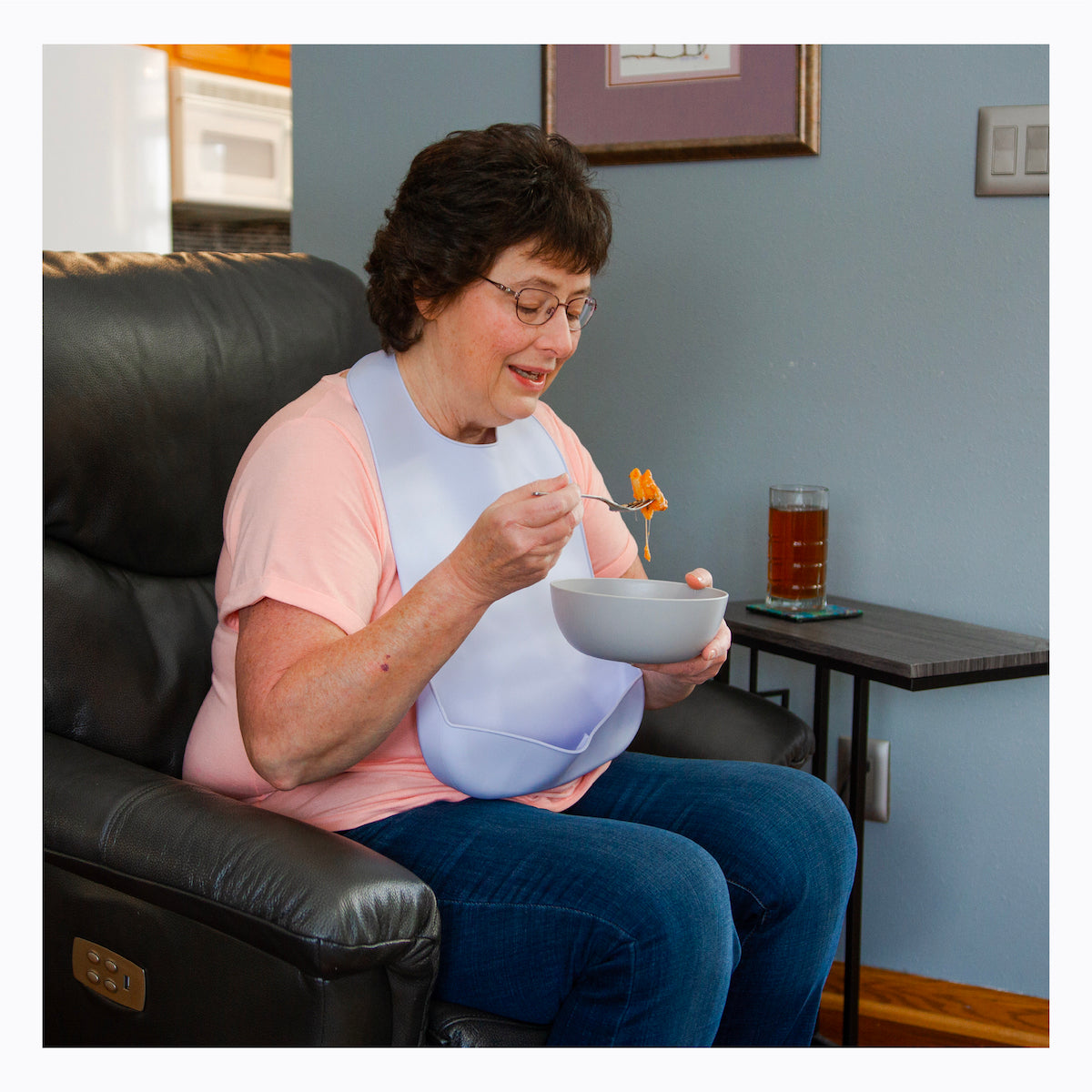 Silicone Adult Bib - Washable Clothing Protector & Food Catcher for Elderly, Disabled, Special Needs - FINAL SALE