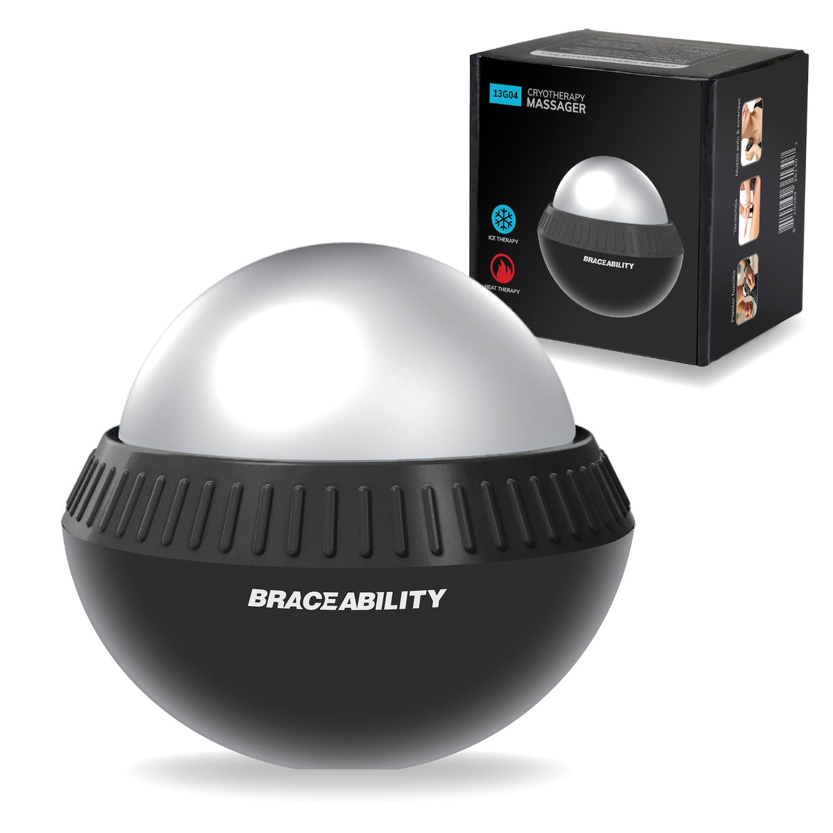 Cryosphere Massage Roller Ball | Handheld Ice Cold or Hot Therapy Cryo Massager for Full Body Treatment - FINAL SALE