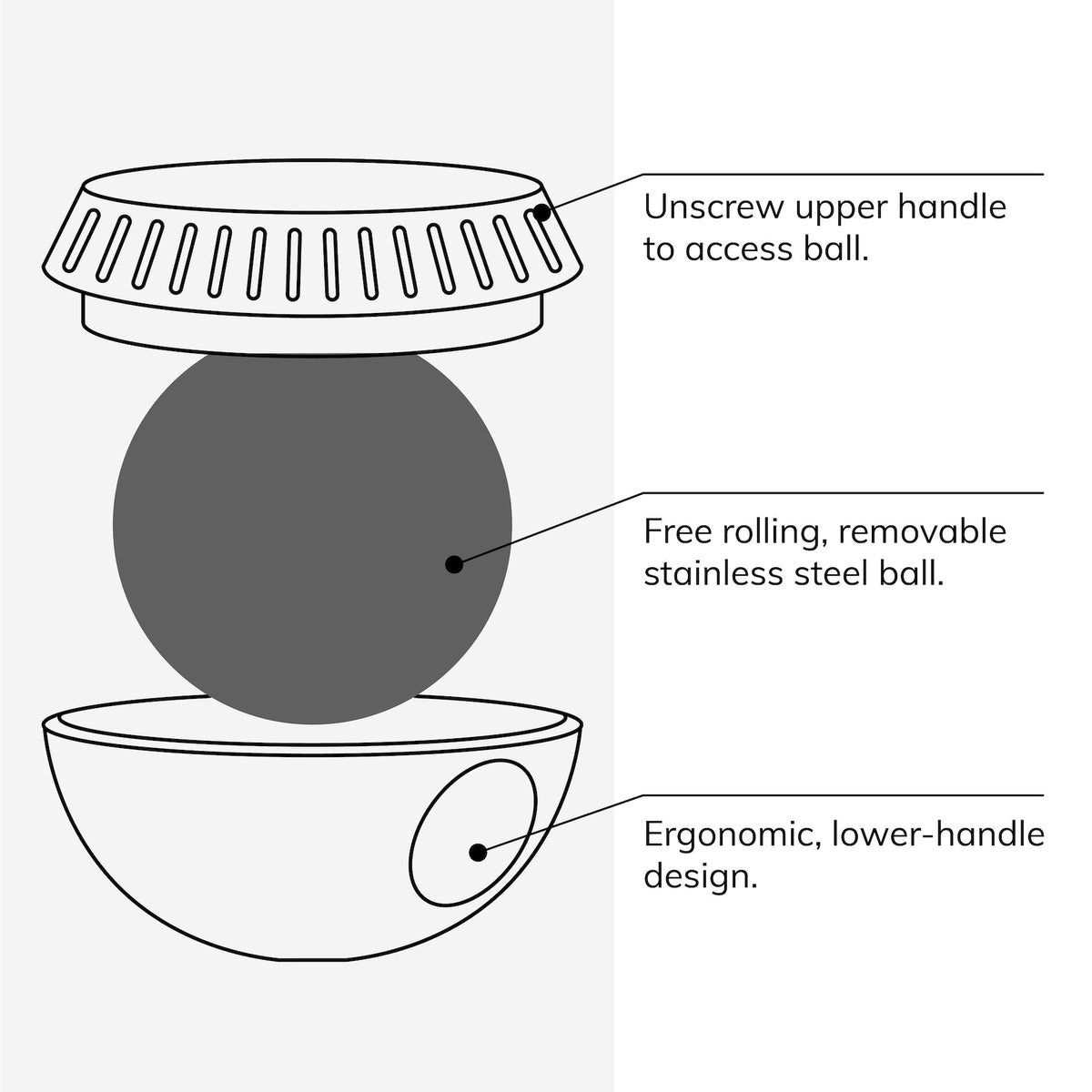 Cryosphere Massage Roller Ball | Handheld Ice Cold or Hot Therapy Cryo Massager for Full Body Treatment - FINAL SALE