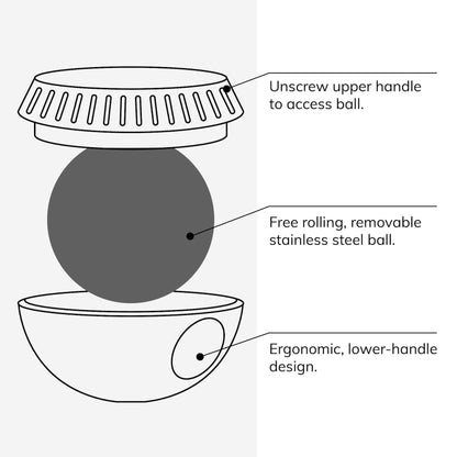 Cryosphere Massage Roller Ball | Handheld Ice Cold or Hot Therapy Cryo Massager for Full Body Treatment - FINAL SALE