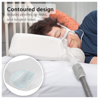 CPAP Side Sleeper Pillow | Contoured Positional Wedge for Sleep Apnea Treatment and Snoring Prevention - FINAL SALE