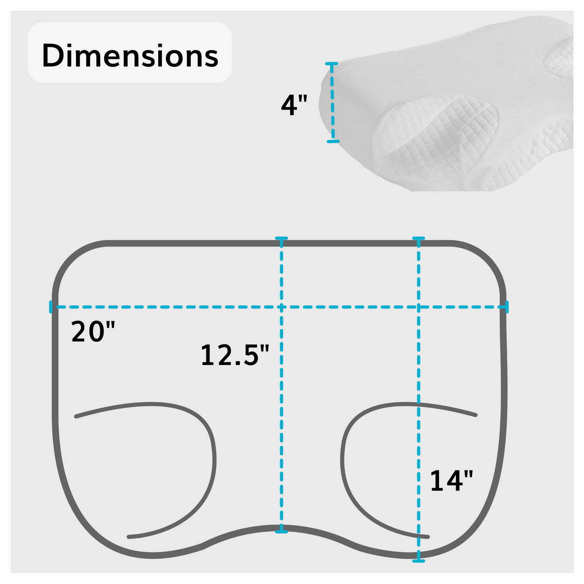 CPAP Side Sleeper Pillow | Contoured Positional Wedge for Sleep Apnea Treatment and Snoring Prevention - FINAL SALE