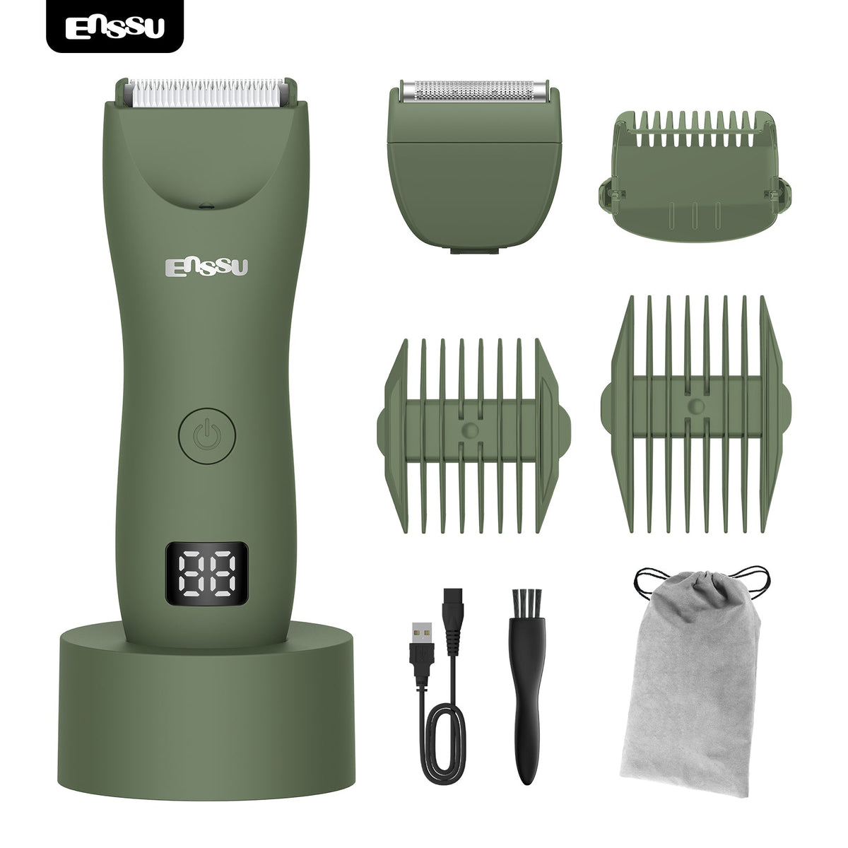Aparador 2 em 1 ENSSU Pro Verde – Ecrã Digital e Base IPX7
