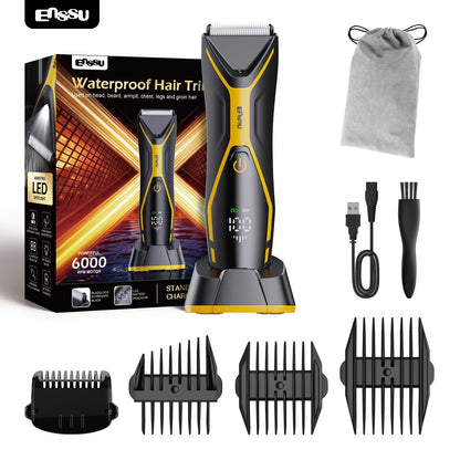 Aparador Corporal 2 em 1 ENSSU Pro Amarelo – BraiLock™ IPX7 Ecrã Digital