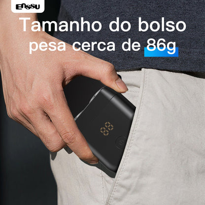 Máquina de Barbear Elétrica ENSSU – Sem Fios, À Prova de Água, USB