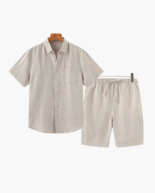 Linen Combo Set with Shorts