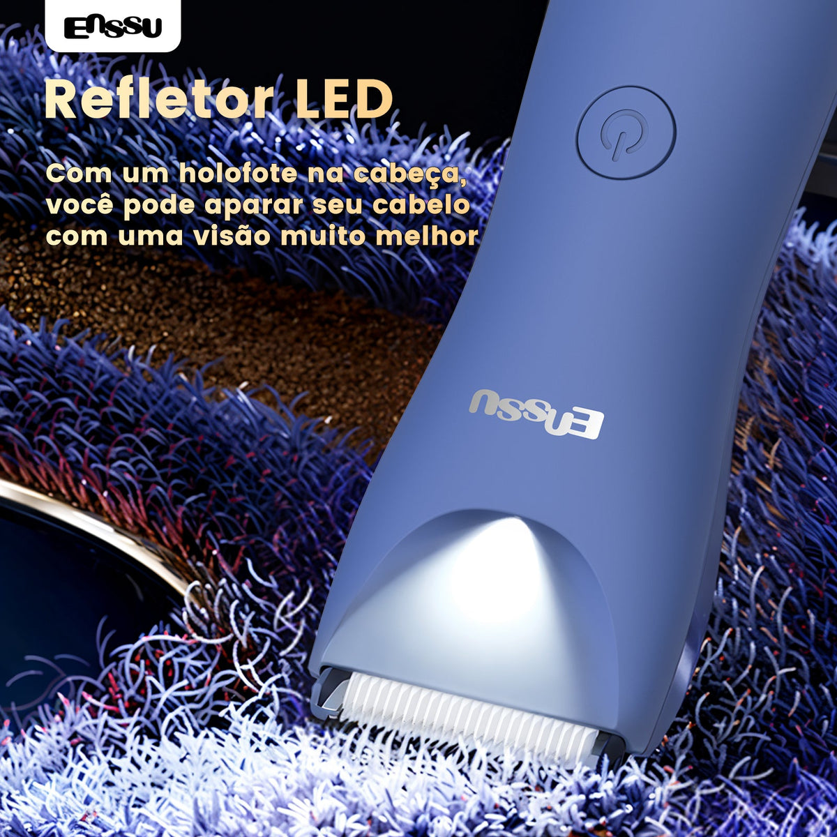 Aparador ENSSU Pro Azul – Ecrã Digital, Lanterna, IPX7 BraiLock™