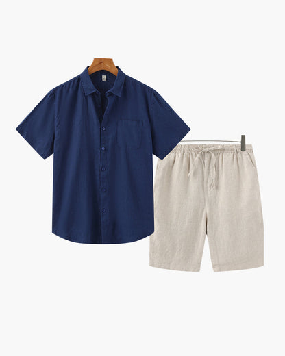 Linen Combo Set with Shorts