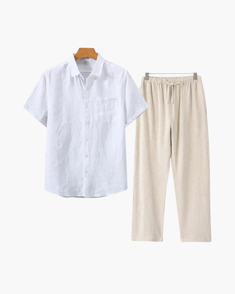 Linen Combo Set (Short Sleeve)