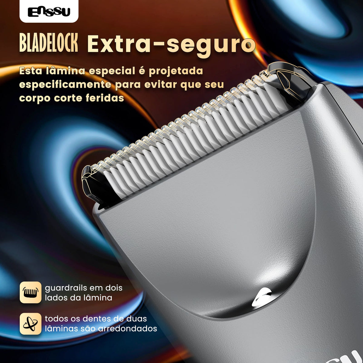 Aparador Corporal ENSSU Pro Cinza – Ecrã Numérico, 60 min, IPX7