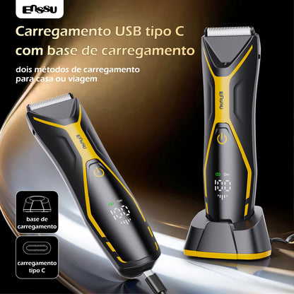 Aparador Corporal 2 em 1 ENSSU Pro Amarelo – BraiLock™ IPX7 Ecrã Digital