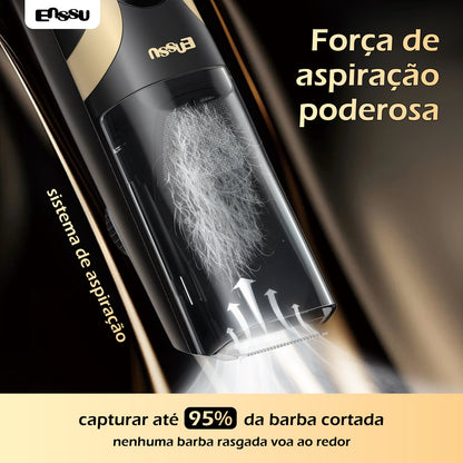 Aparador de Barba com Sucção ENSSU Max – 1-20 mm, Ecrã Digital IPX7