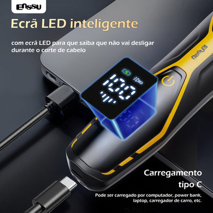 Aparador Corporal 2 em 1 ENSSU Pro Amarelo – BraiLock™ IPX7 Ecrã Digital