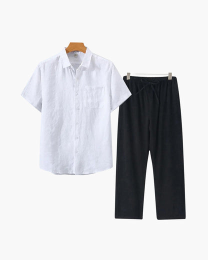 Linen Combo Set (Short Sleeve)