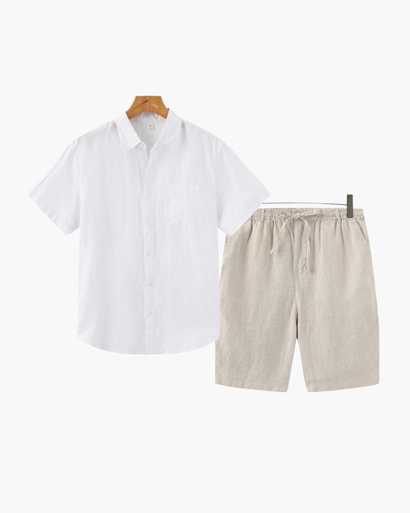 Linen Combo Set with Shorts