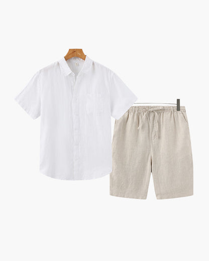 Linen Combo Set with Shorts