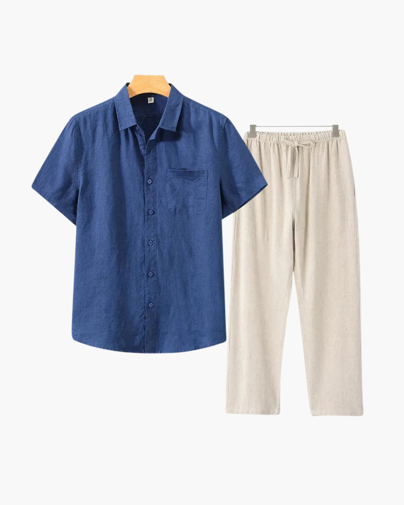 Linen Combo Set (Short Sleeve)