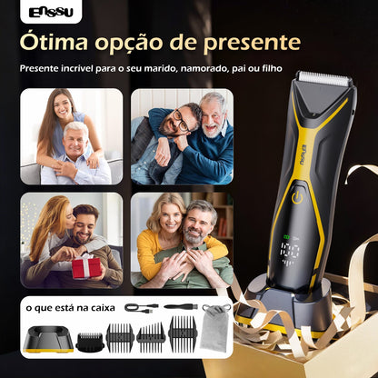 Aparador Corporal 2 em 1 ENSSU Pro Amarelo – BraiLock™ IPX7 Ecrã Digital