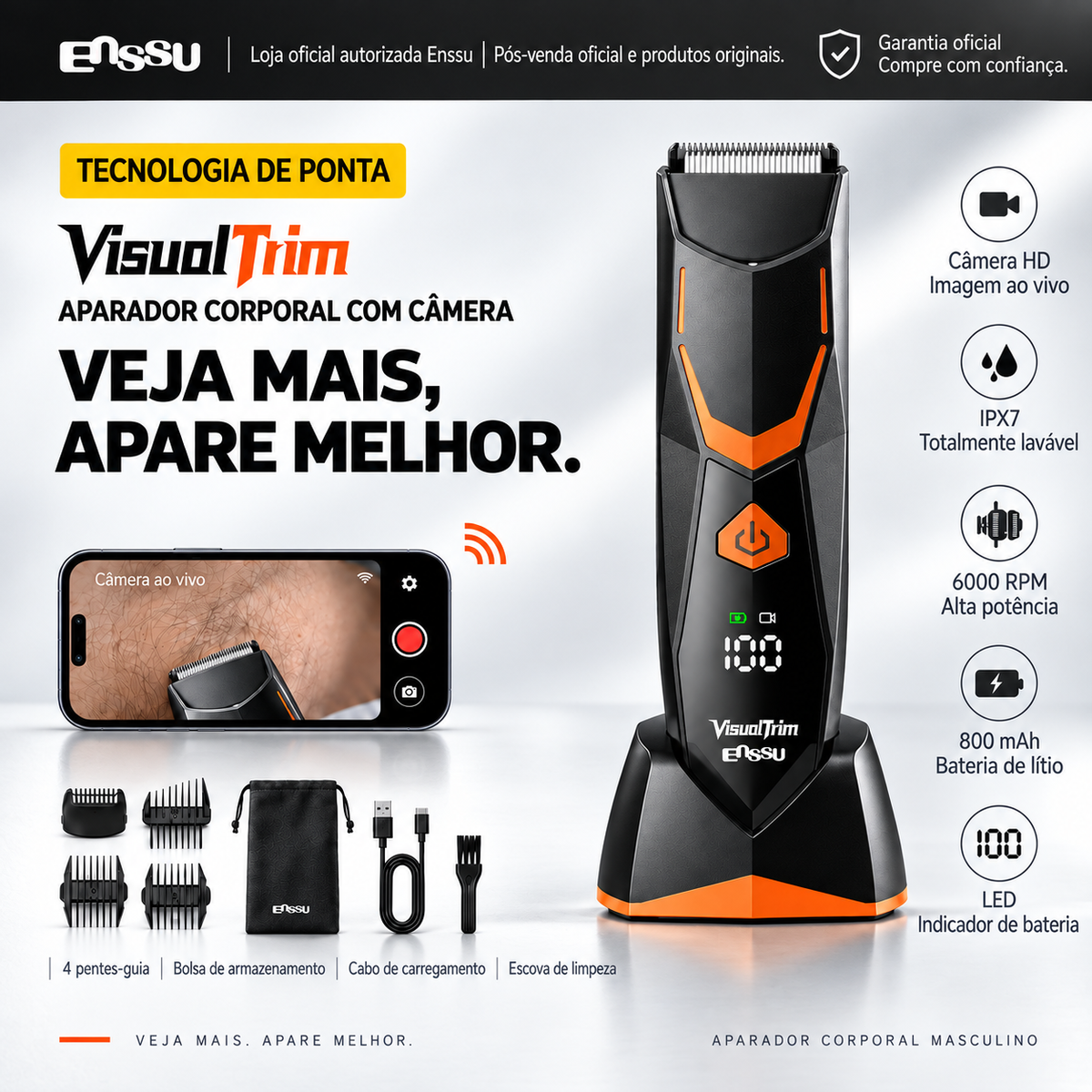 ENSSU Vtrim – Aparador Corporal com Câmara e Visualização em Tempo Real