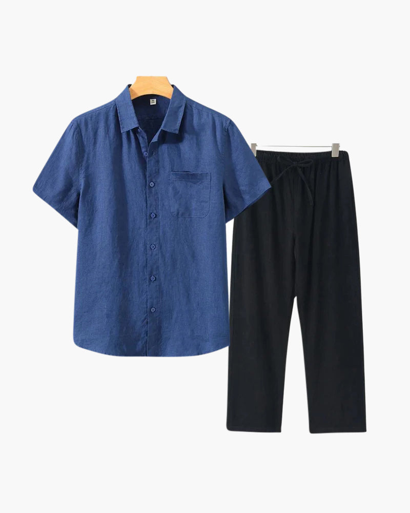 Linen Combo Set (Short Sleeve)