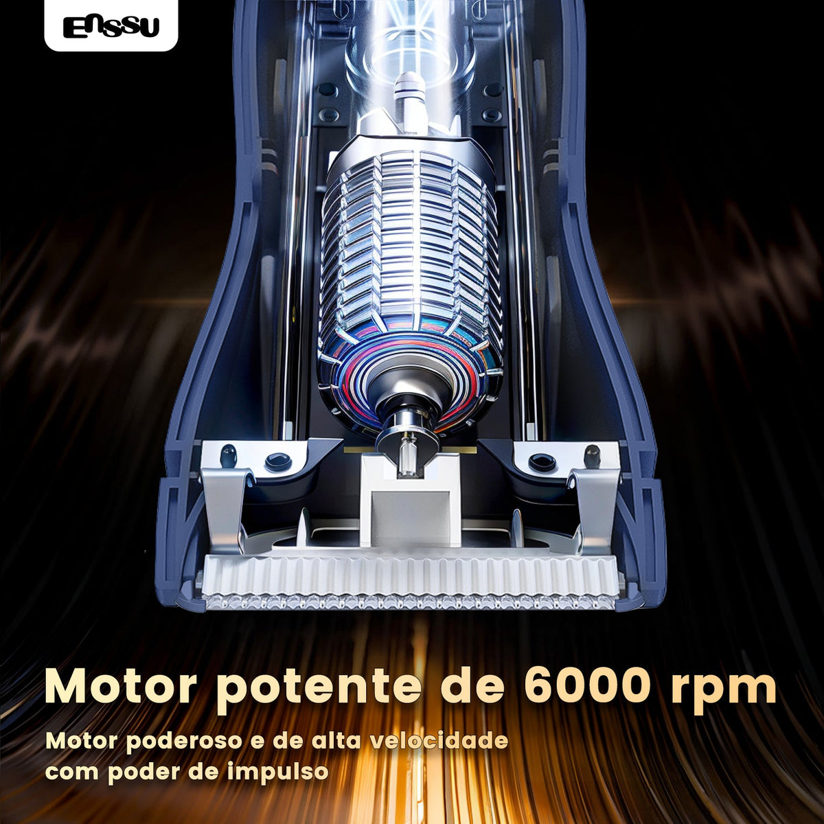 Aparador ENSSU Pro Azul – Ecrã Digital, Lanterna, IPX7 BraiLock™