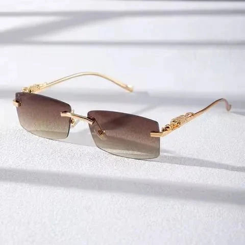 Chic Rimless Square Glasses